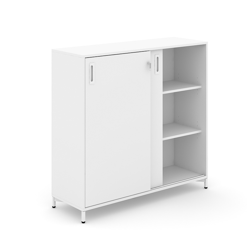 Choice 3H Office Cabinet w/Sliding Doors, Width 47.2"