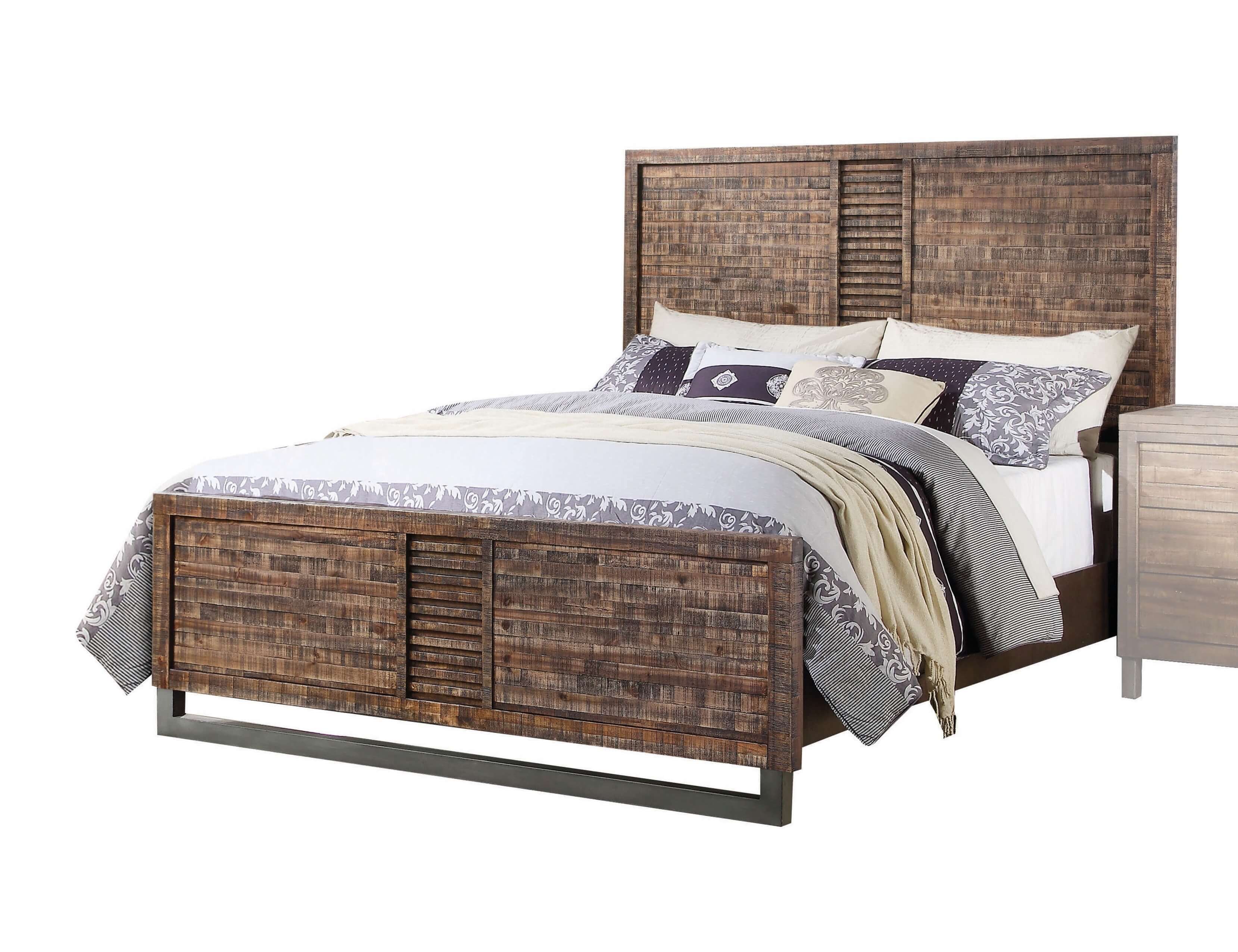 Andria Wood Panel Bedroom Set