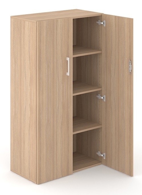Choice 4H Office Cabinet w/3 Shelves & Lock, Width 31.4"