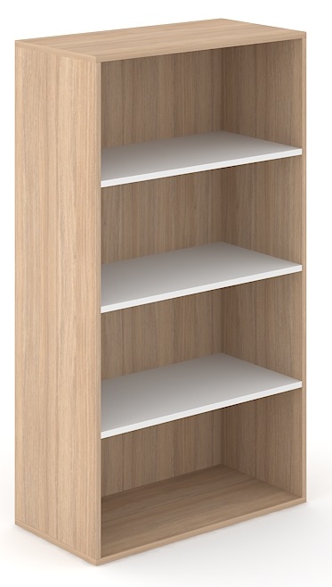 Choice 4H Office Bookcase w/3 Fixed Shelves