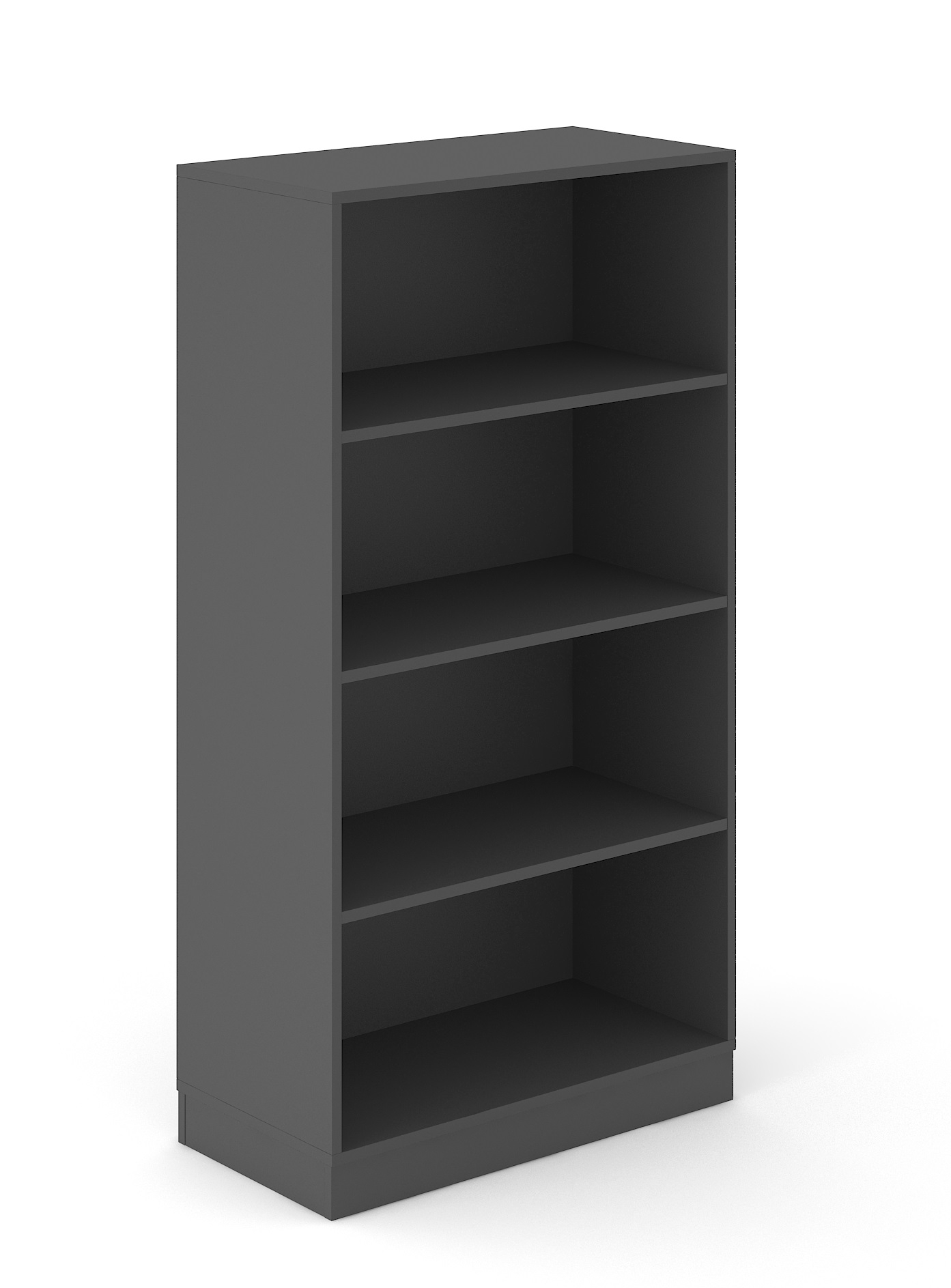 Choice 4H Office Bookcase w/3 Fixed Shelves
