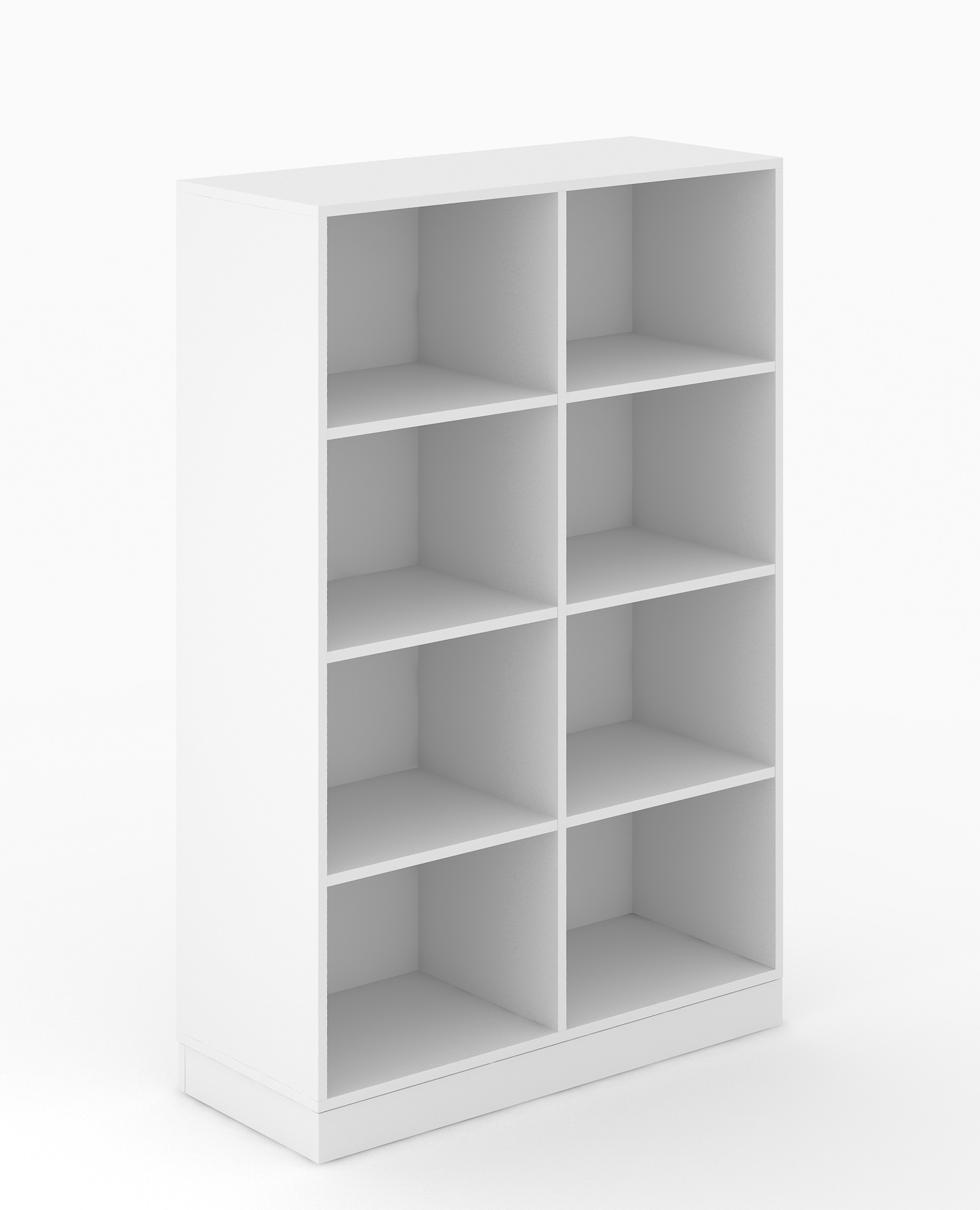Choice 4H Office Bookcase w/6 Fixed Shelves, Width 39.3"