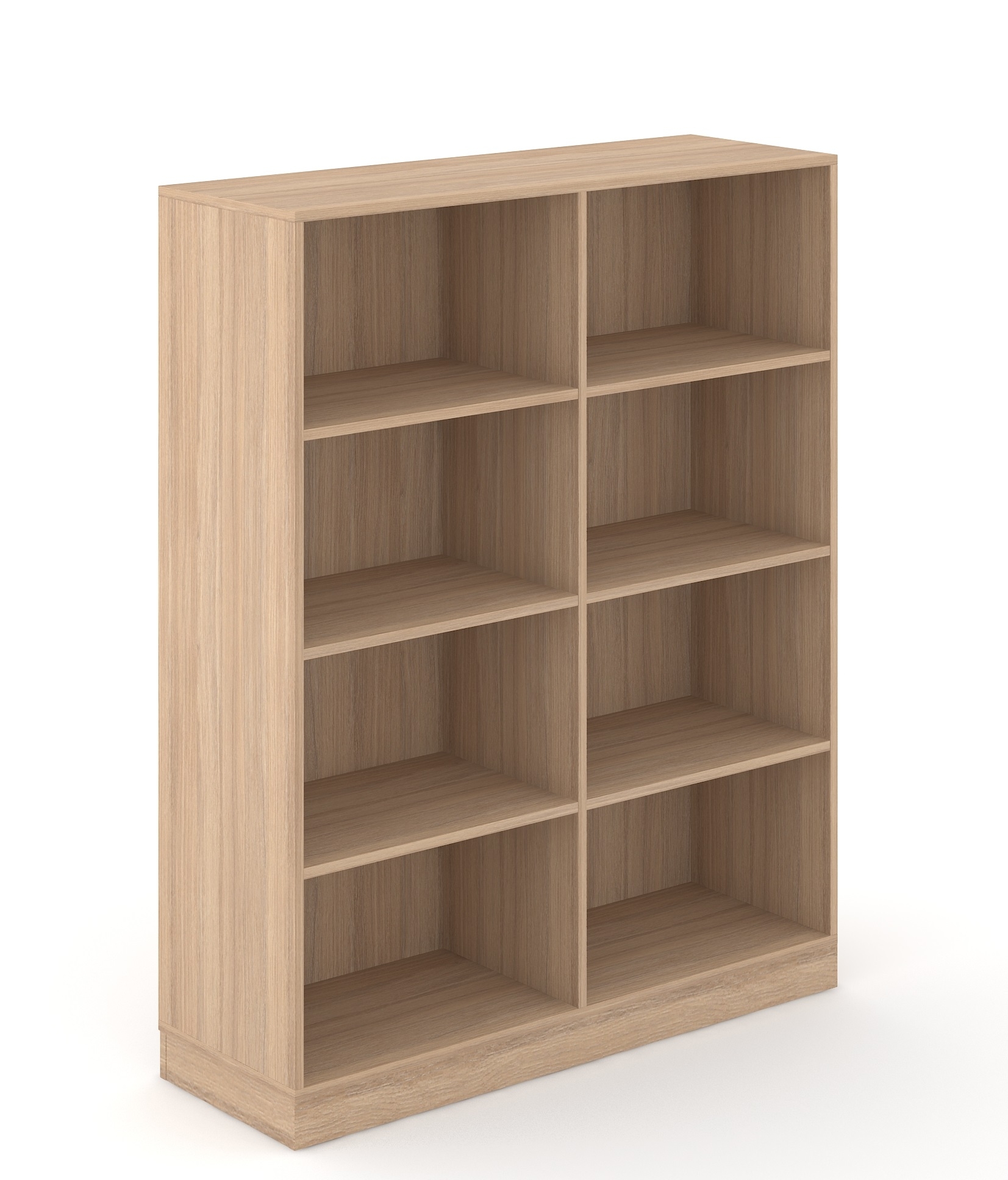 Choice 4H Office Bookcase w/6 Fixed Shelves, Width 47.2"