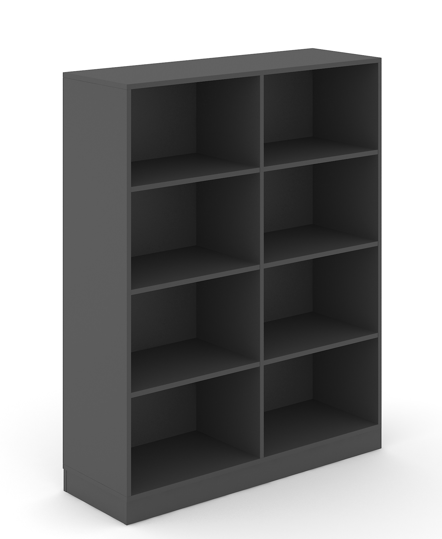 Choice 4H Office Bookcase w/6 Fixed Shelves, Width 47.2"