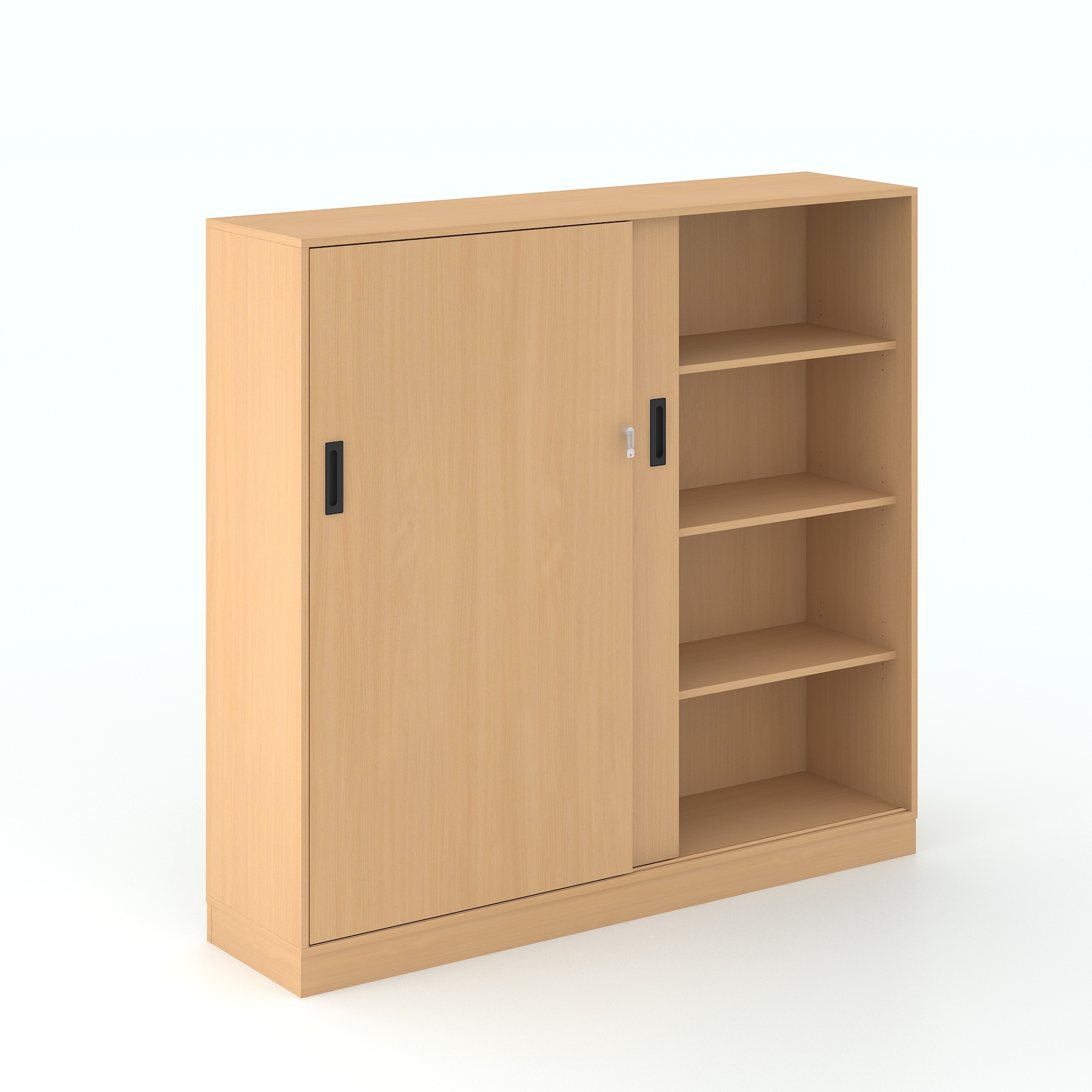 Choice 4H Office Cabinet w/Sliding Doors, Width 62.9"