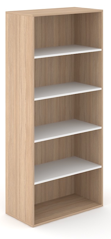 Choice 5H Office Bookcase w/4 Fixed Shelves
