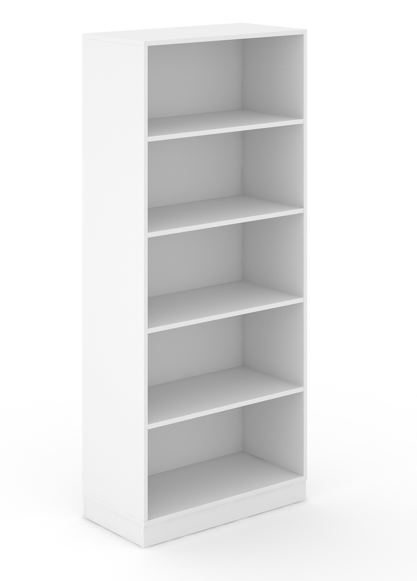 Choice 5H Office Bookcase w/4 Fixed Shelves