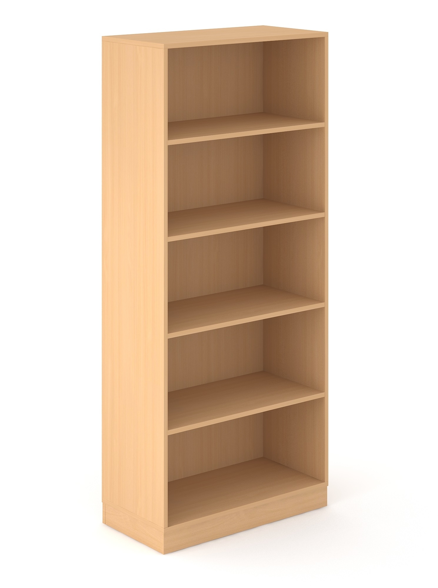 Choice 5H Office Bookcase w/4 Fixed Shelves