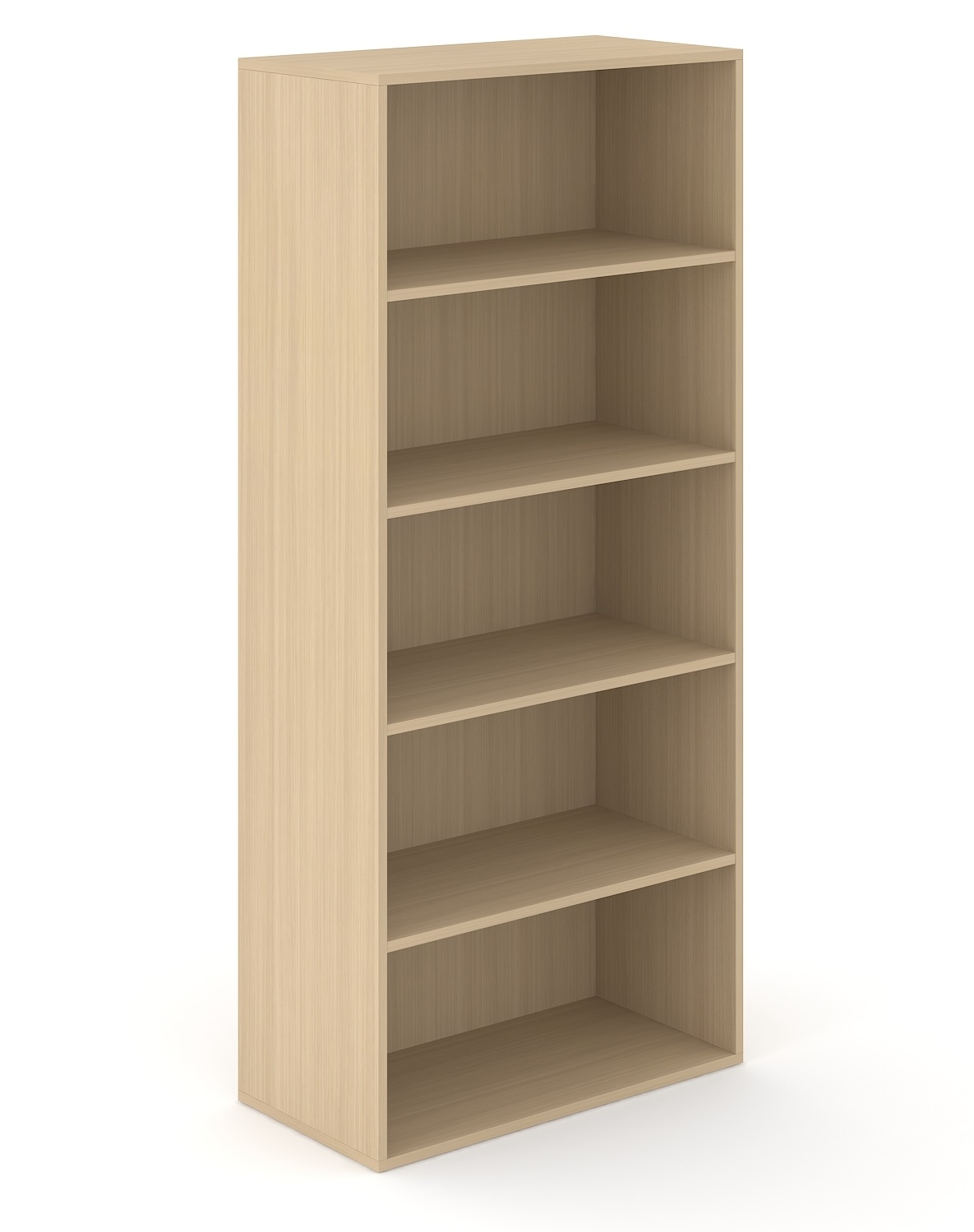 Choice 5H Office Bookcase w/4 Fixed Shelves