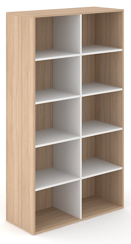 Choice 5H Office Bookcase w/8 Fixed Shelves