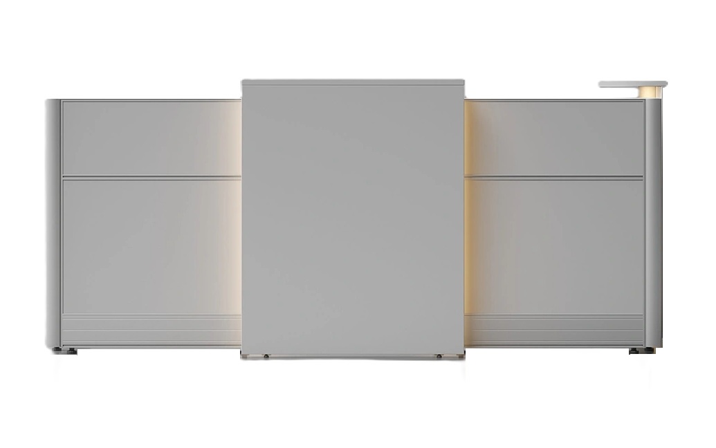 Flex 86"x98" L-Shape Reception Desk by Kansole