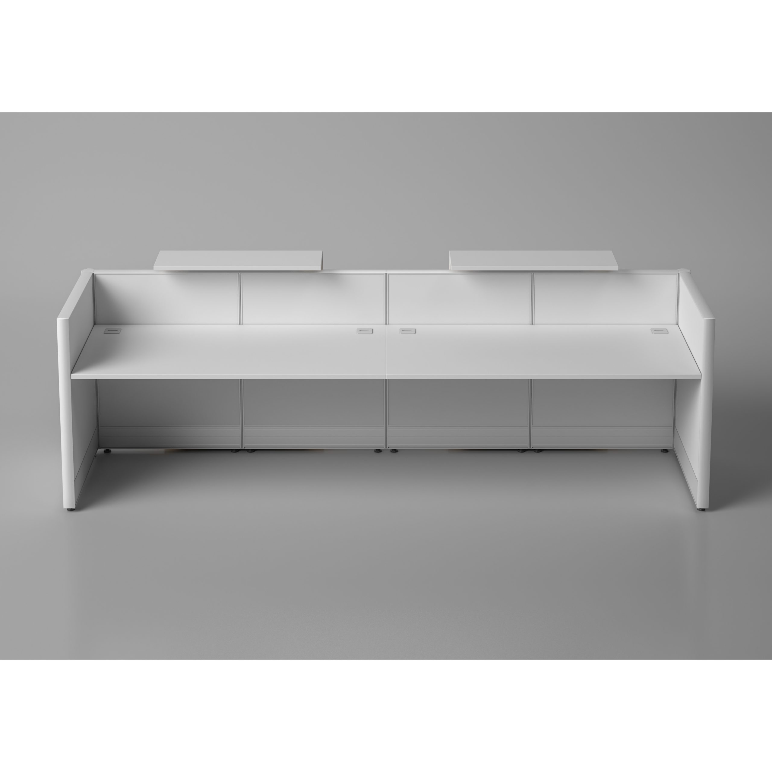 Flex 130" Straight Reception Desk Table