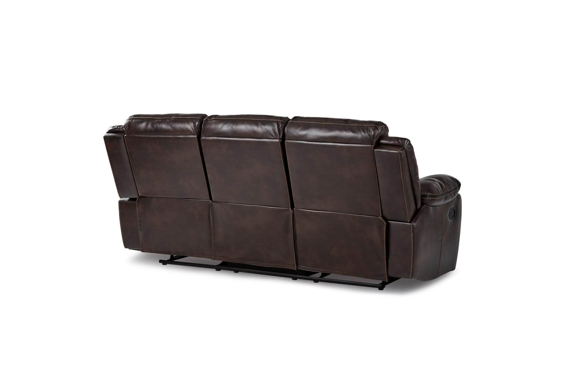 Bastrop Leather Gel Match Double Reclining Sofa by Homelegance