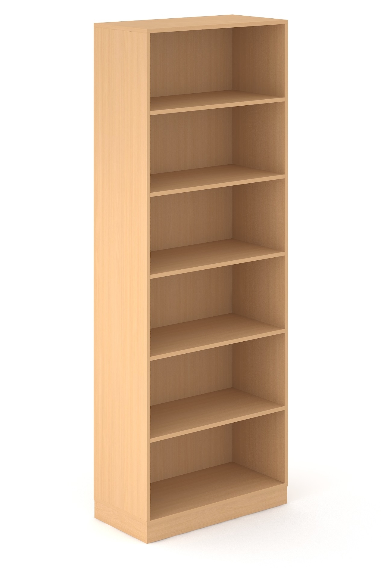 Choice 6H Office Bookcase w/5 Fixed Shelves