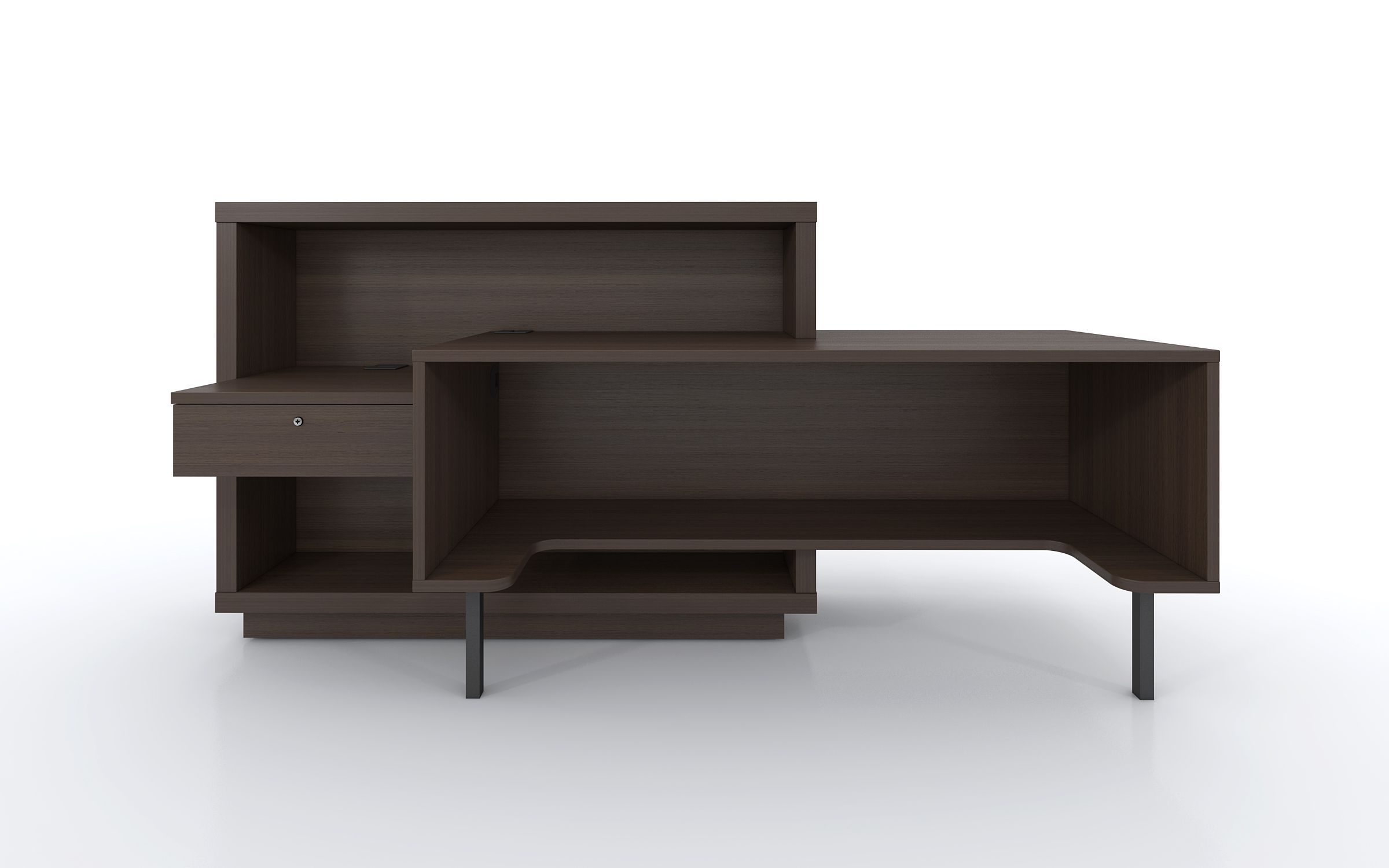FORO Reception Desk, Left Facing Counter, ADA Compliance