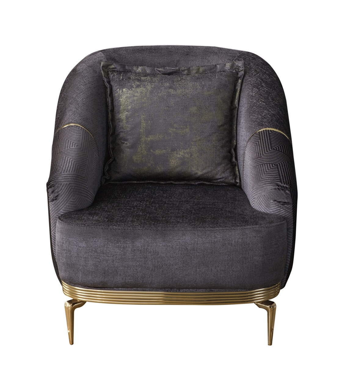 Almira Fabric Velvet Arm Chair