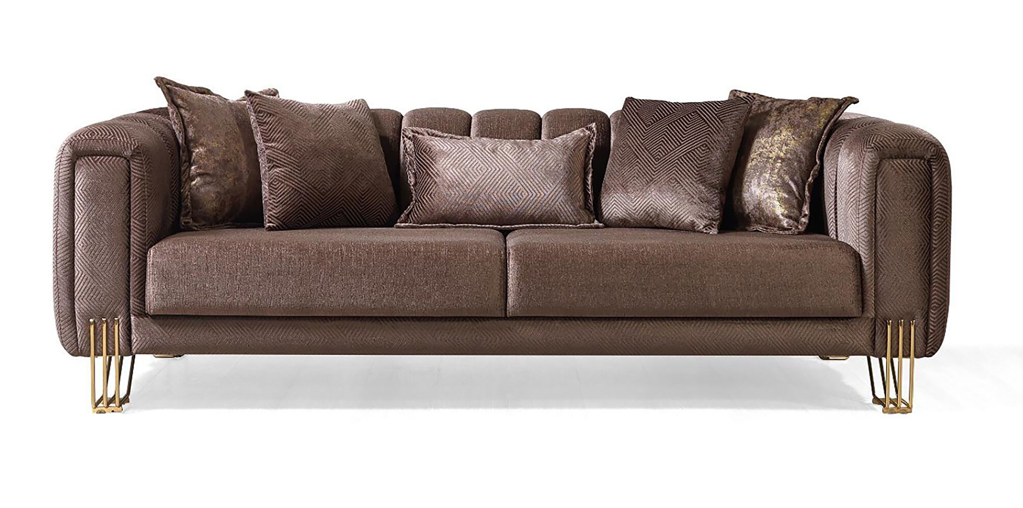 Almira Fabric Velvet Living Set