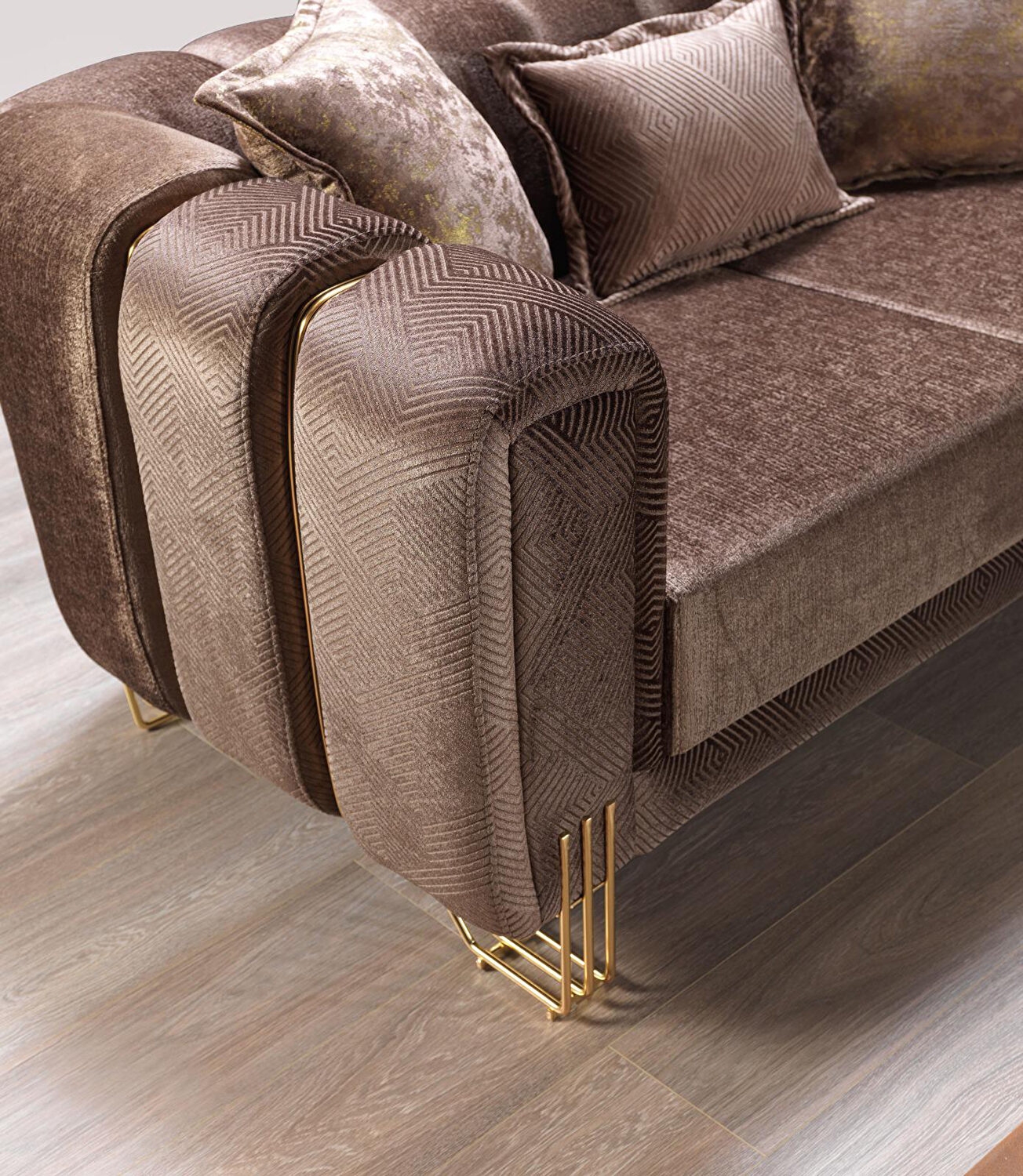 Almira Fabric Velvet Loveseat