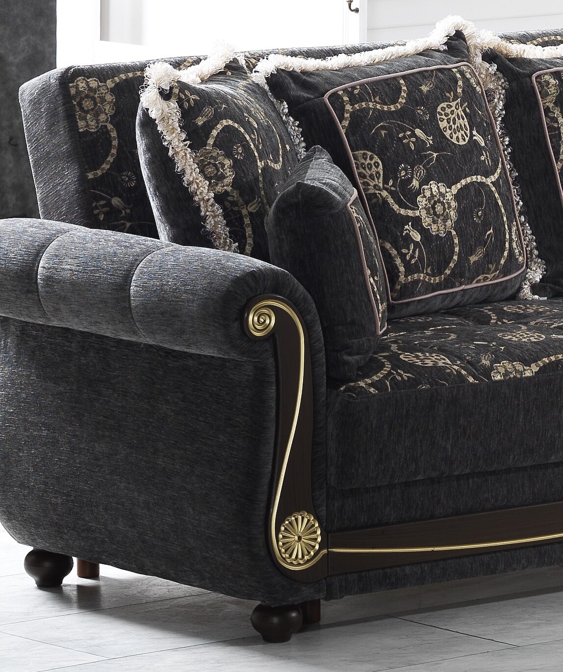 Americana Fabric Convertible Living Room Set