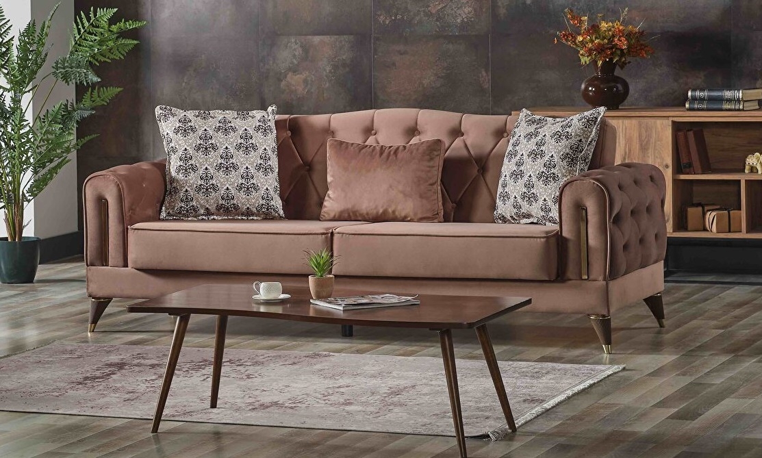 Calvin Fabric Velvet Low Profile Storage Sofabed
