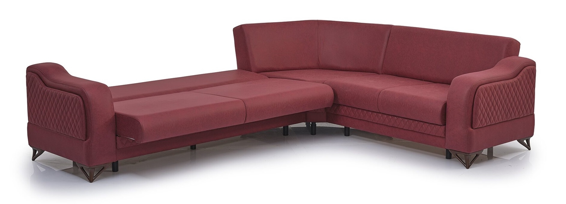 Favori Fabric Convertible L-Shaped Sectional Sofa
