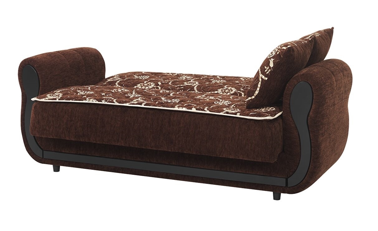 Havana Chenille Fabric Convertible Sleeper Loveseat