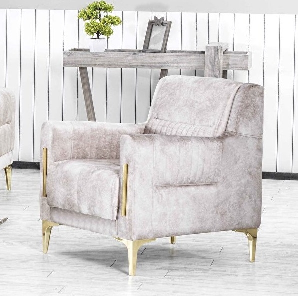 Moda Fabric Velvet Convertible Living Set