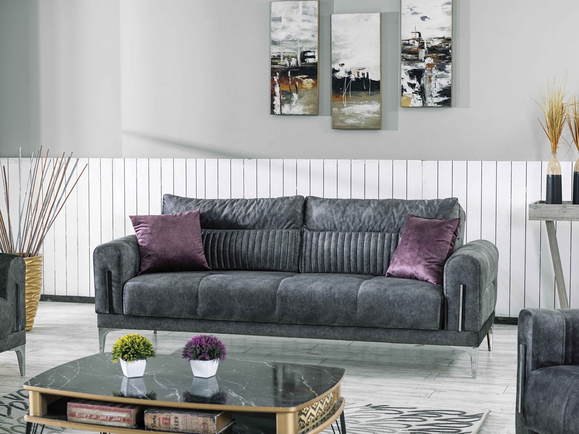 Moda Velvet Convertible Sofabed