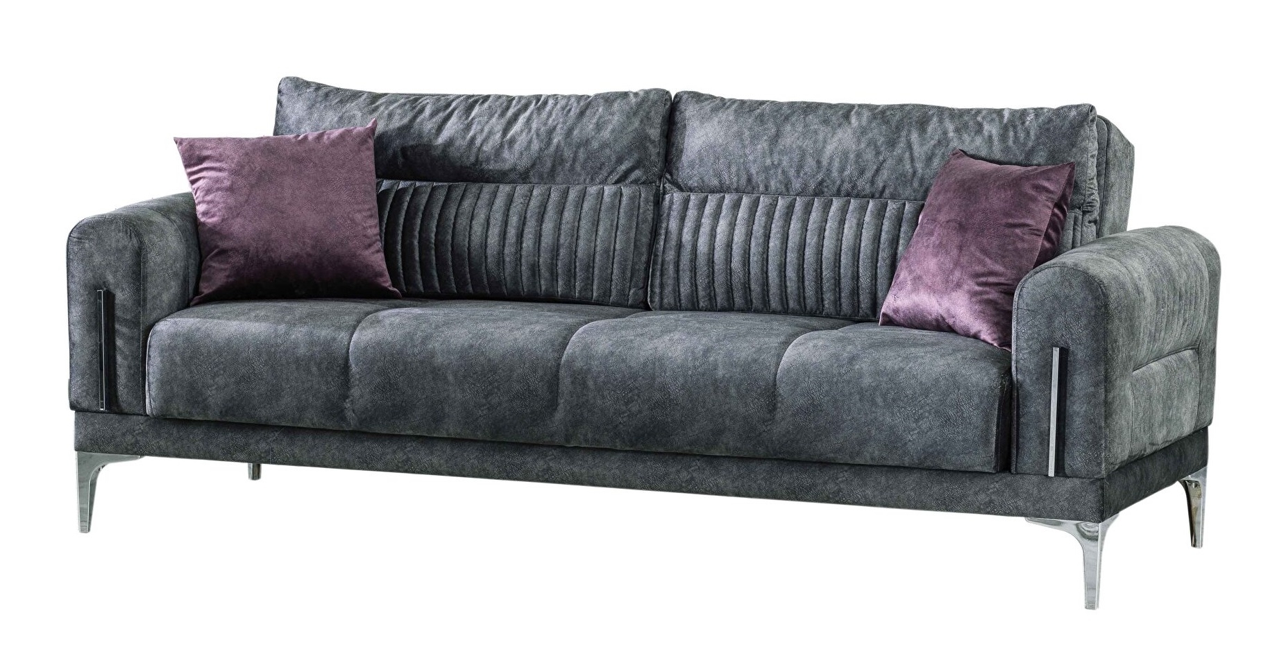 Moda Fabric Velvet Convertible Living Set