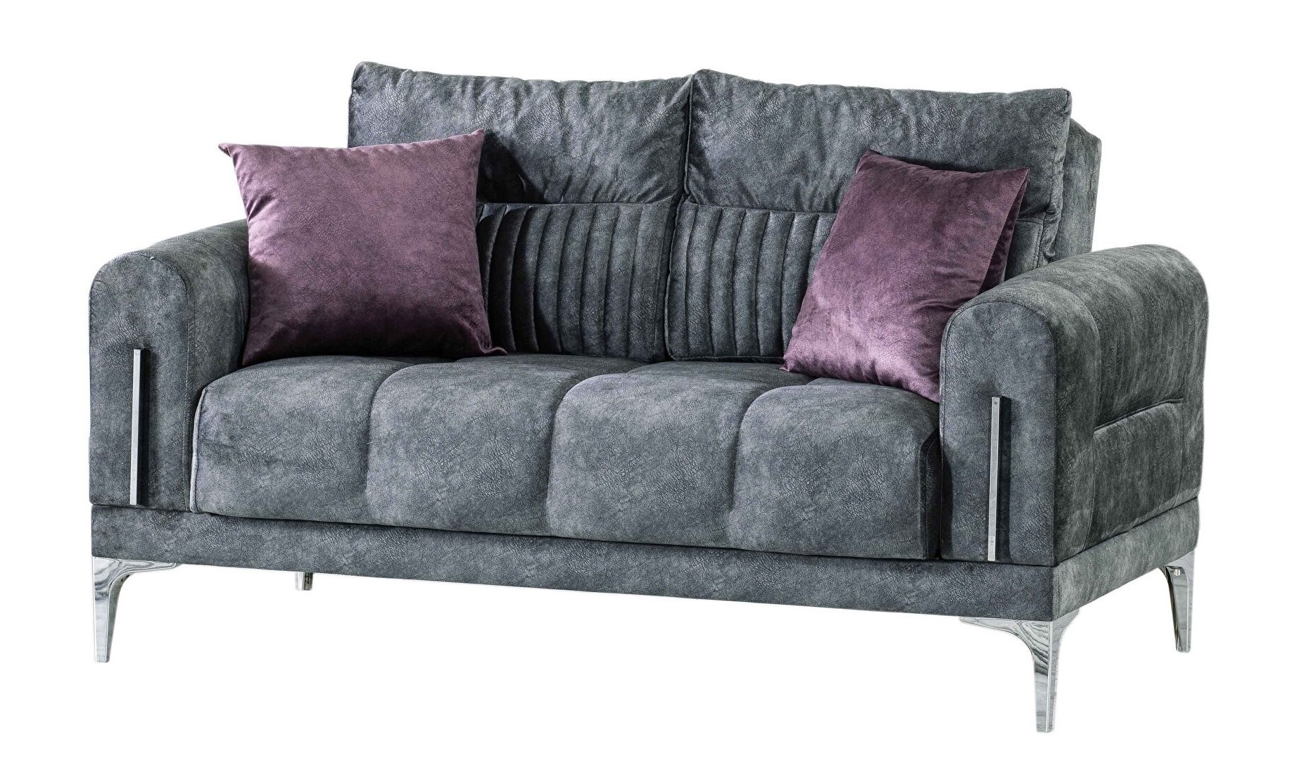 Moda Fabric Velvet Convertible Living Set