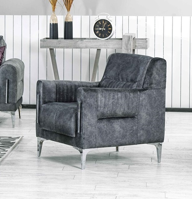 Moda Fabric Velvet Convertible Living Set
