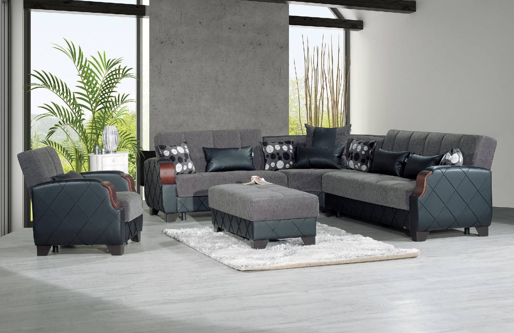 Molina Fabric Convertible Sectional Sofa