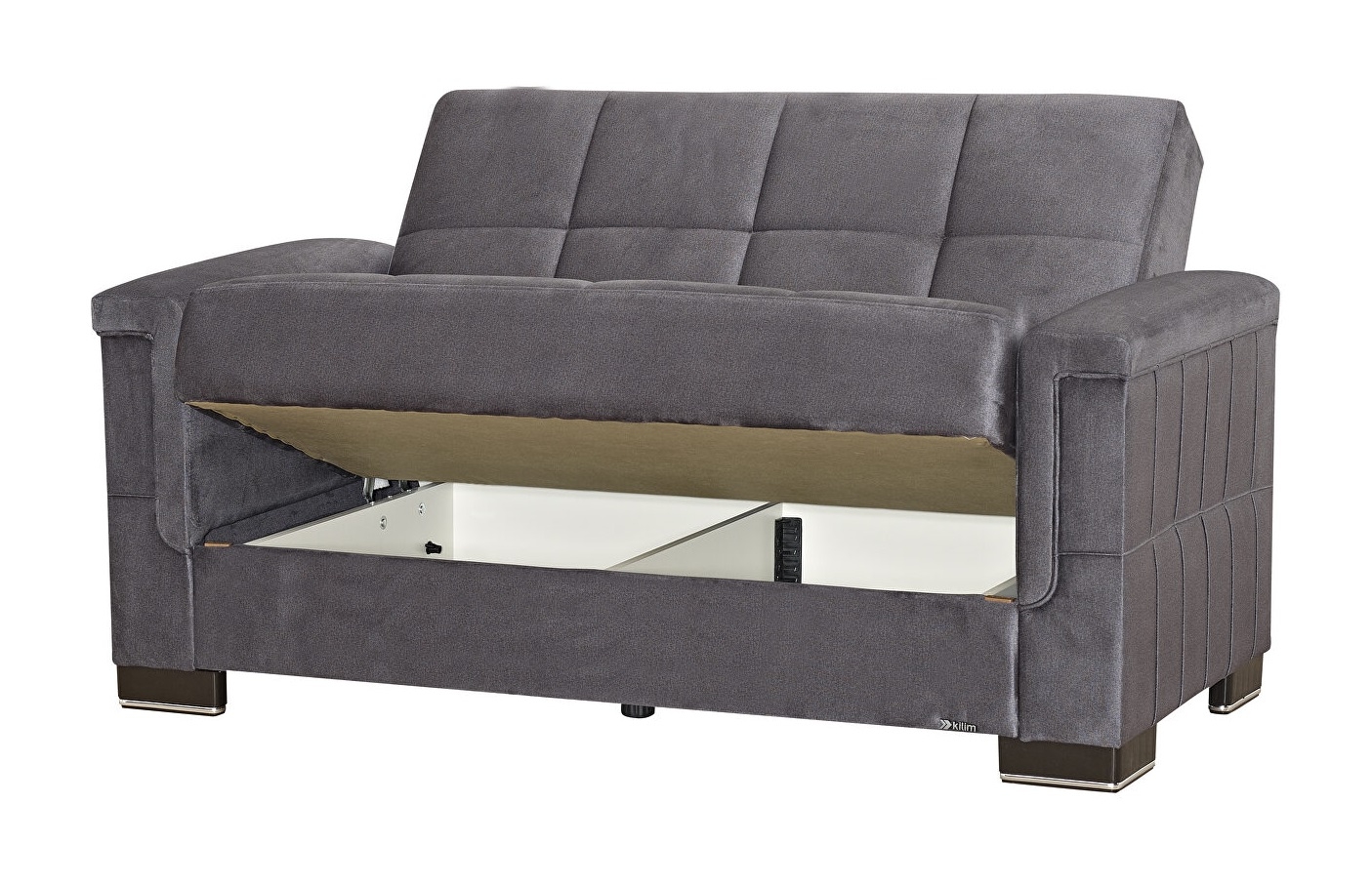 Armada Pro Fabric/PU Convertible Loveseat