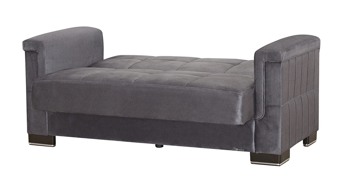 Armada Pro Fabric/PU Convertible Loveseat