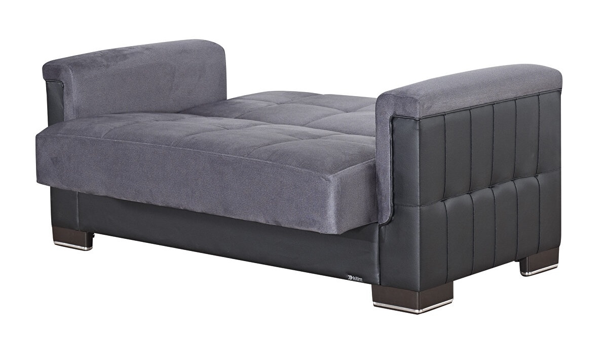 Armada Pro Fabric/PU Convertible Loveseat