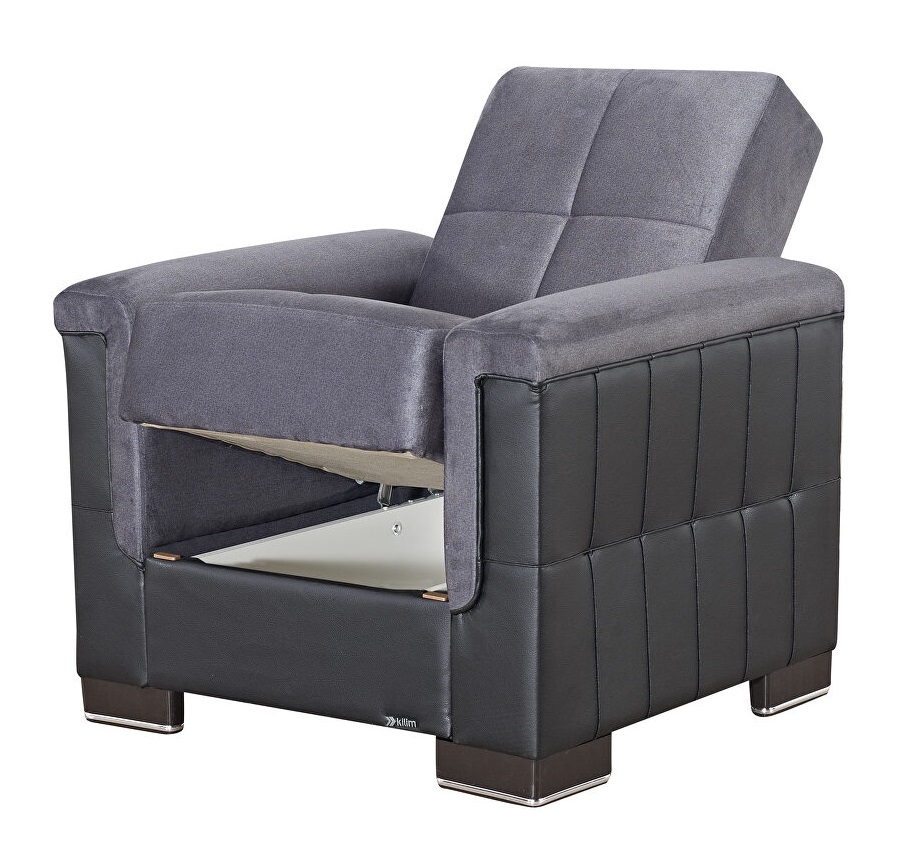 Armada Pro Fabric/PU Convertible Sleeper Chair