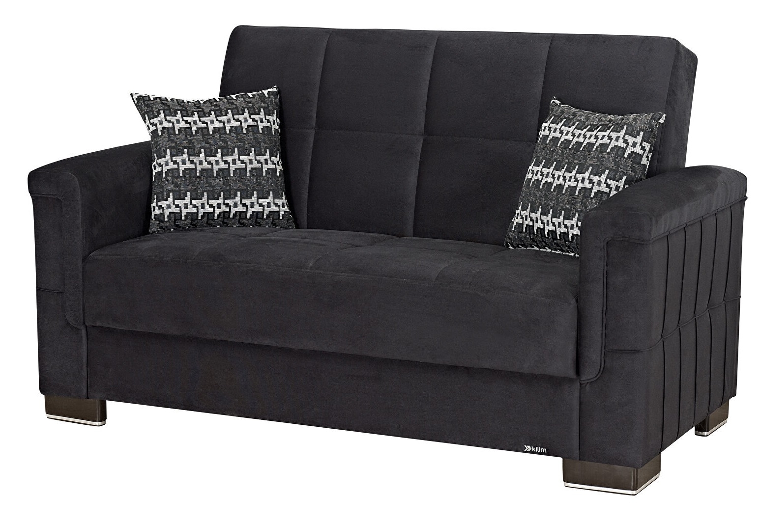 Armada Pro Fabric/PU Convertible Loveseat