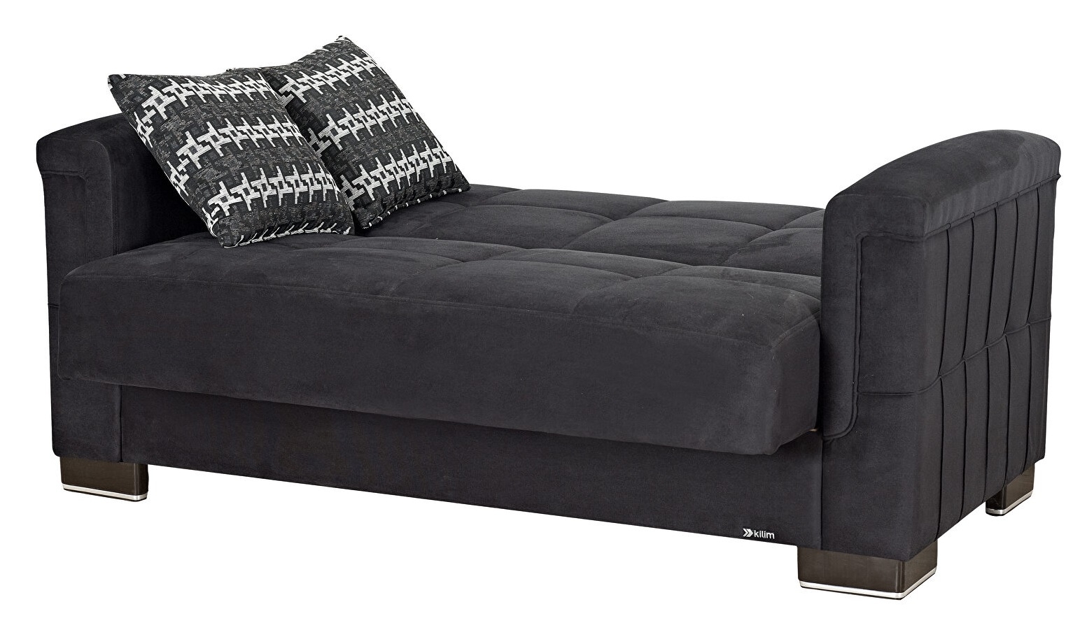 Armada Pro Fabric/PU Convertible Loveseat