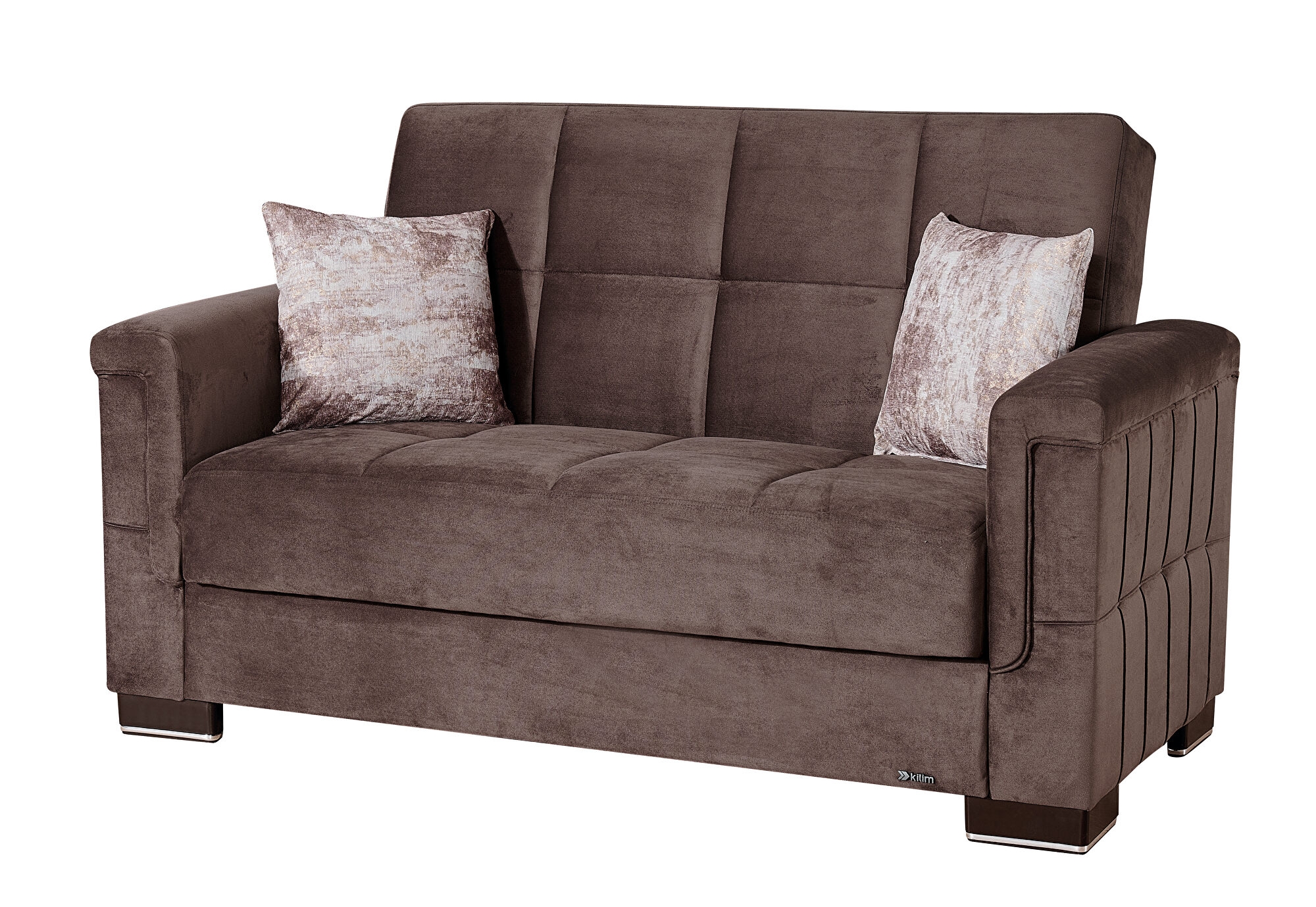 Armada Pro Fabric/PU Convertible Loveseat