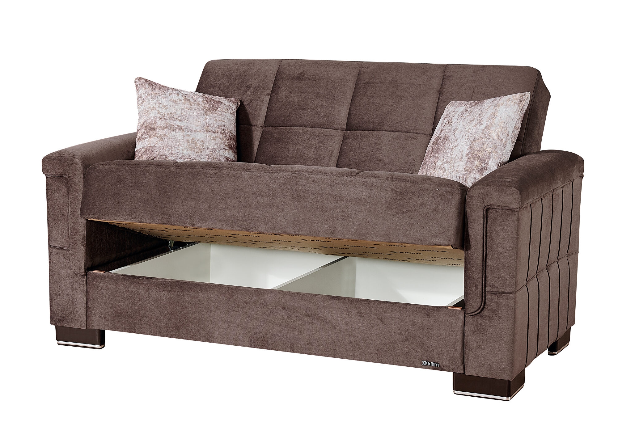 Armada Pro Fabric/PU Convertible Loveseat