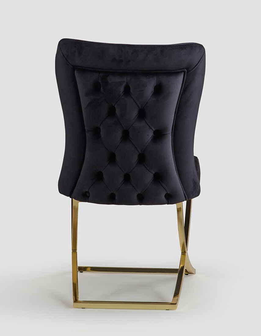 Royal Fabric Tufted Back Chair, Set of 2