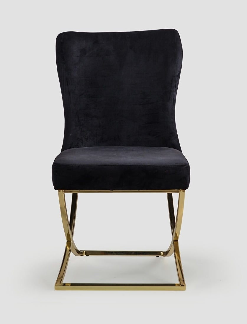 Royal Fabric Tufted Back Chair, Set of 2