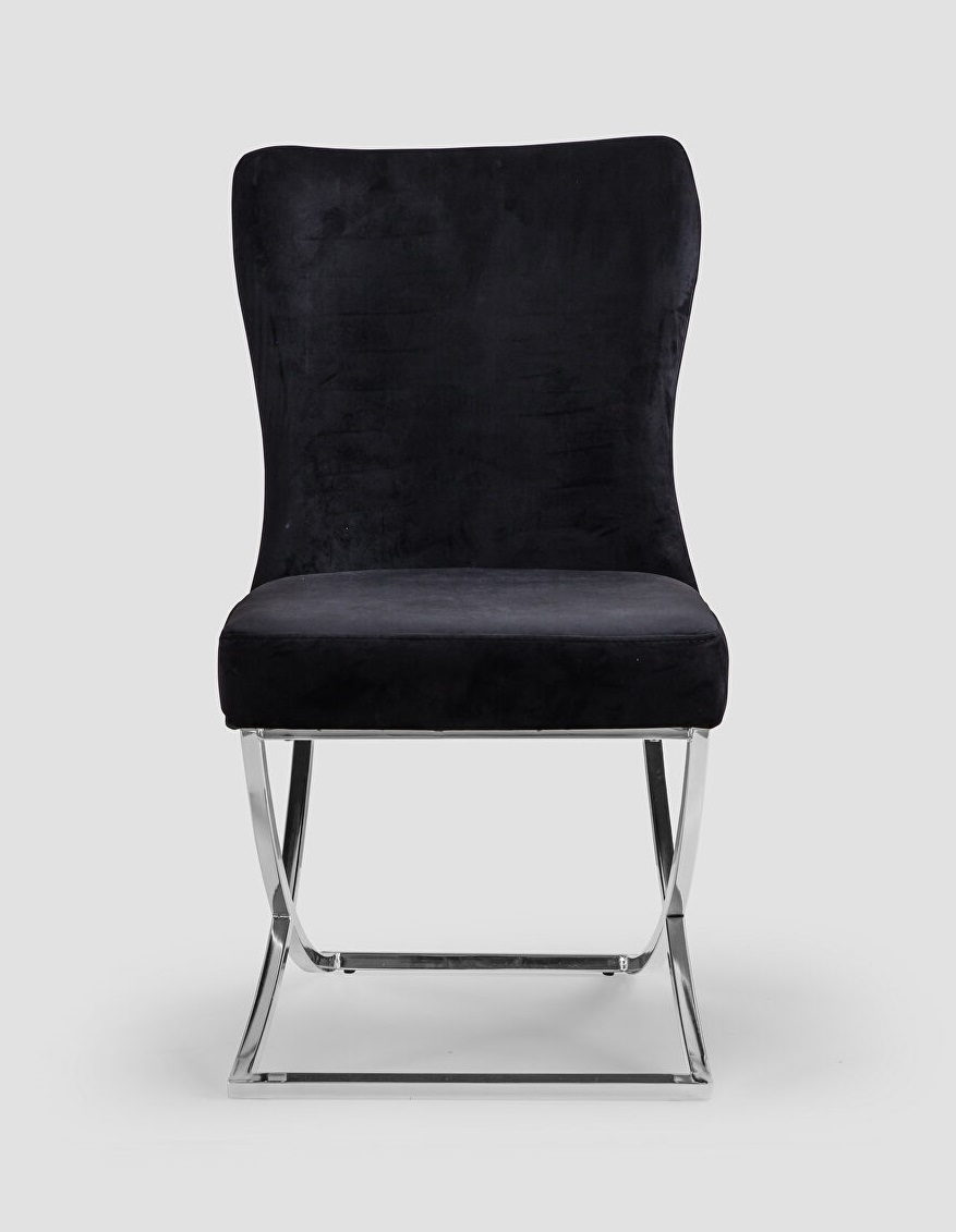 Royal Fabric Tufted Back Chair, Set of 2