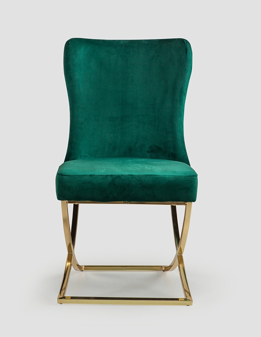 Royal Fabric Tufted Back Chair, Set of 2
