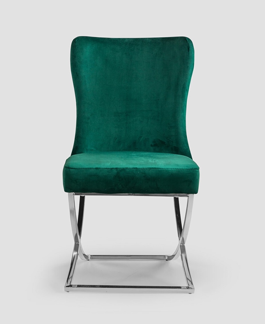Royal Fabric Tufted Back Chair, Set of 2
