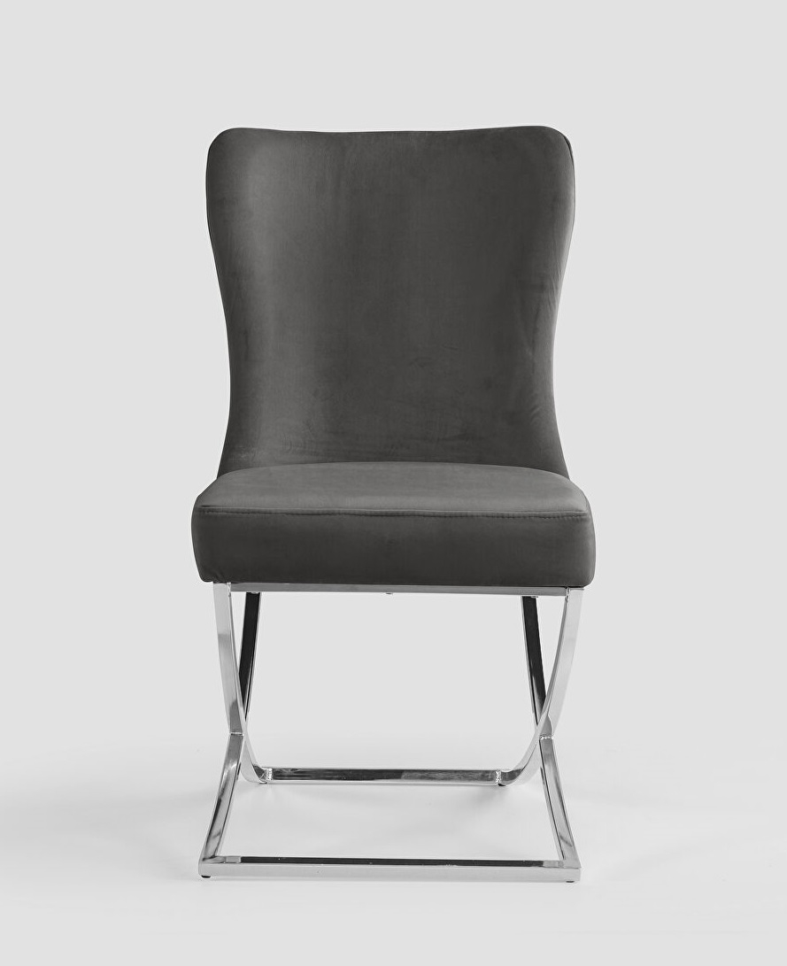 Royal Fabric Tufted Back Chair, Set of 2