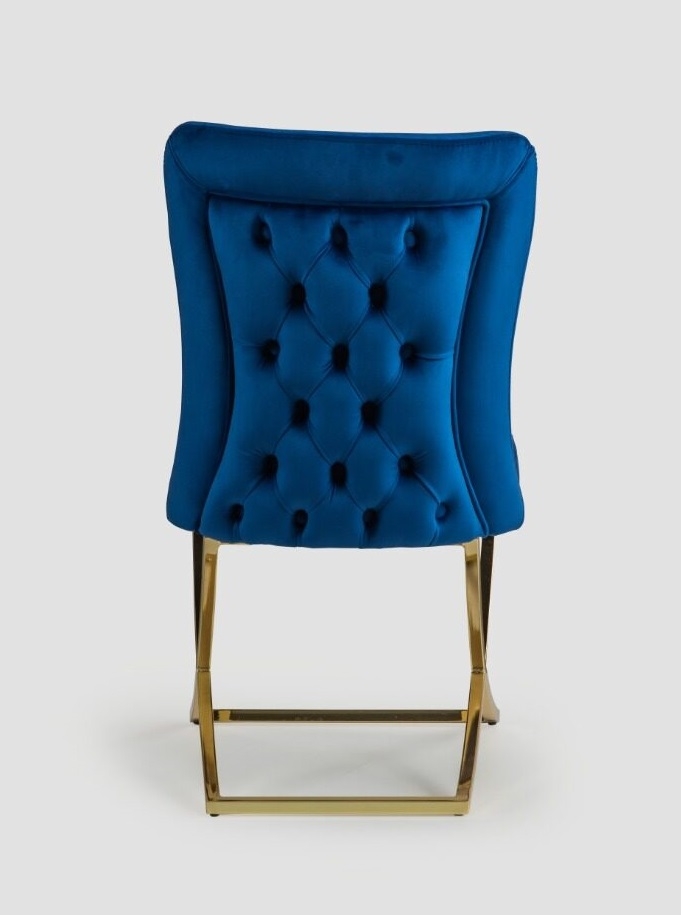 Royal Fabric Tufted Back Chair, Set of 2