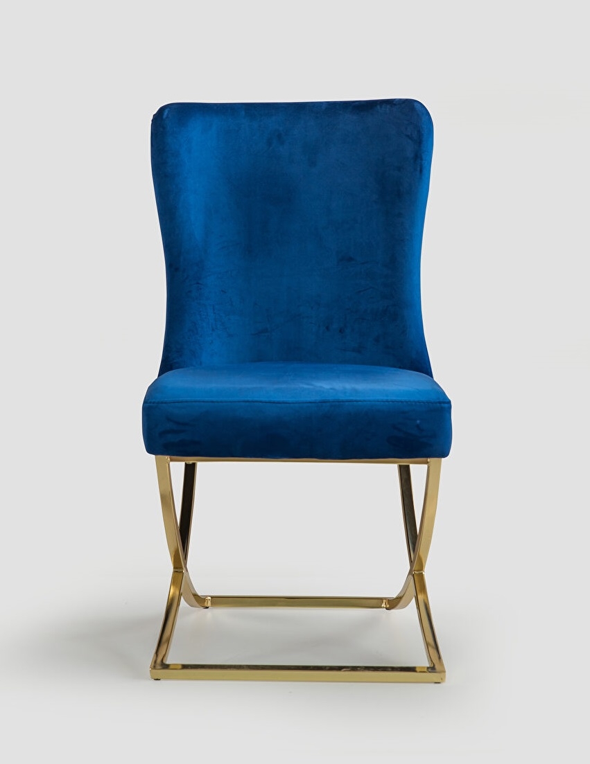 Royal Fabric Tufted Back Chair, Set of 2