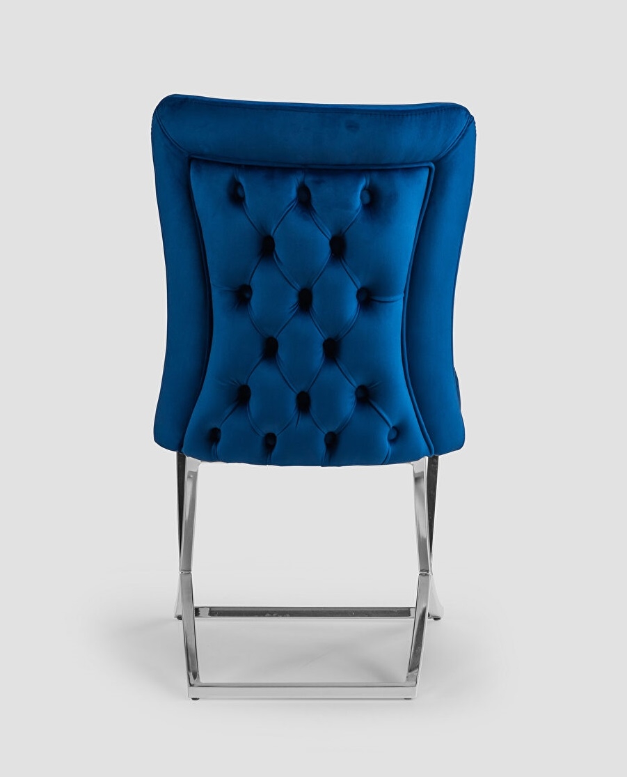 Royal Fabric Tufted Back Chair, Set of 2