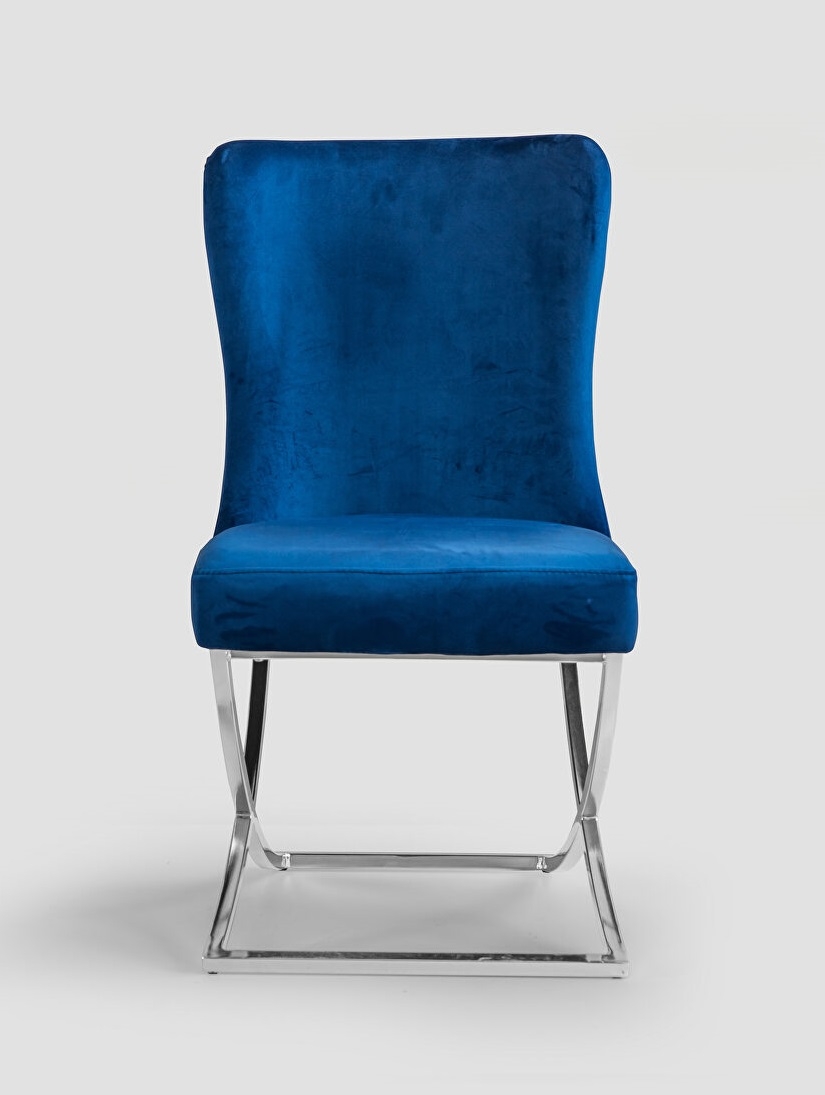 Royal Fabric Tufted Back Chair, Set of 2